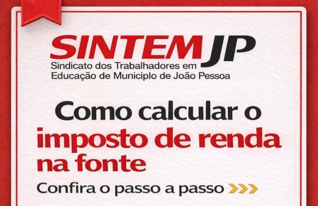 APRENDA A CALCULAR O IMPOSTO DE RENDA DESCONTADO NO SEU CONTRA CHEQUE