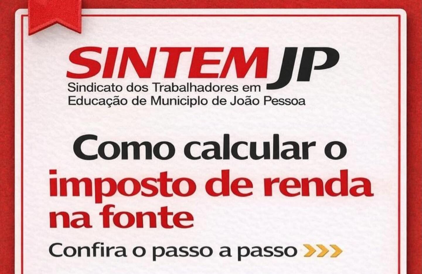 APRENDA A CALCULAR O IMPOSTO DE RENDA DESCONTADO NO SEU CONTRA CHEQUE
