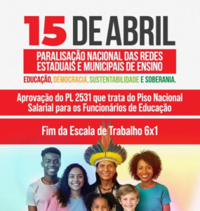 15 DE ABRIL – DIA DE PARALISAÇÃO NACIONAL!