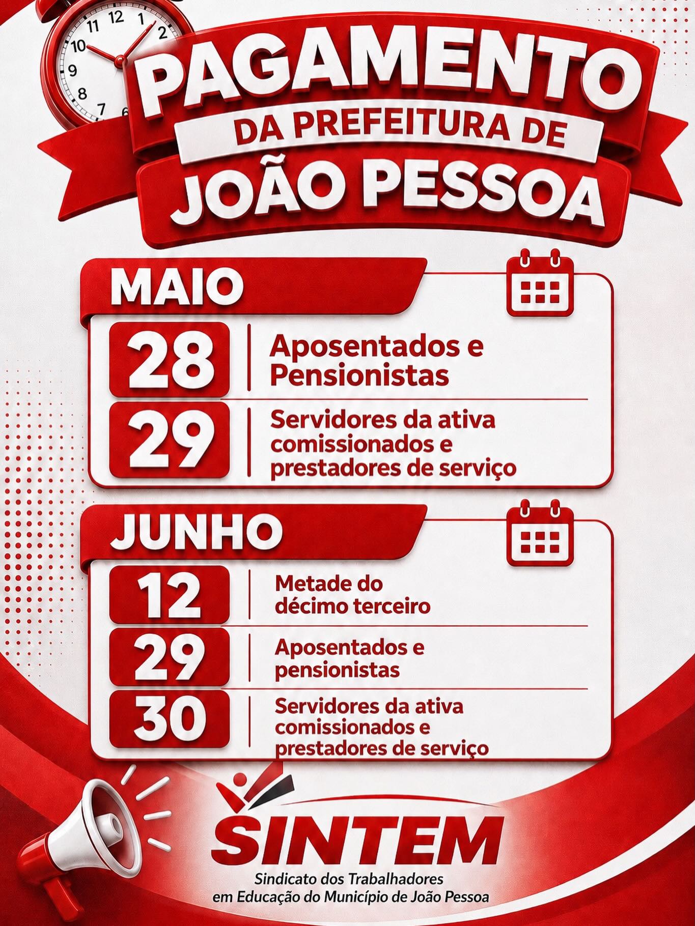 Atenção, servidores municipais de João Pessoa!
