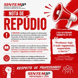 NOTA DE REPÚDIO
